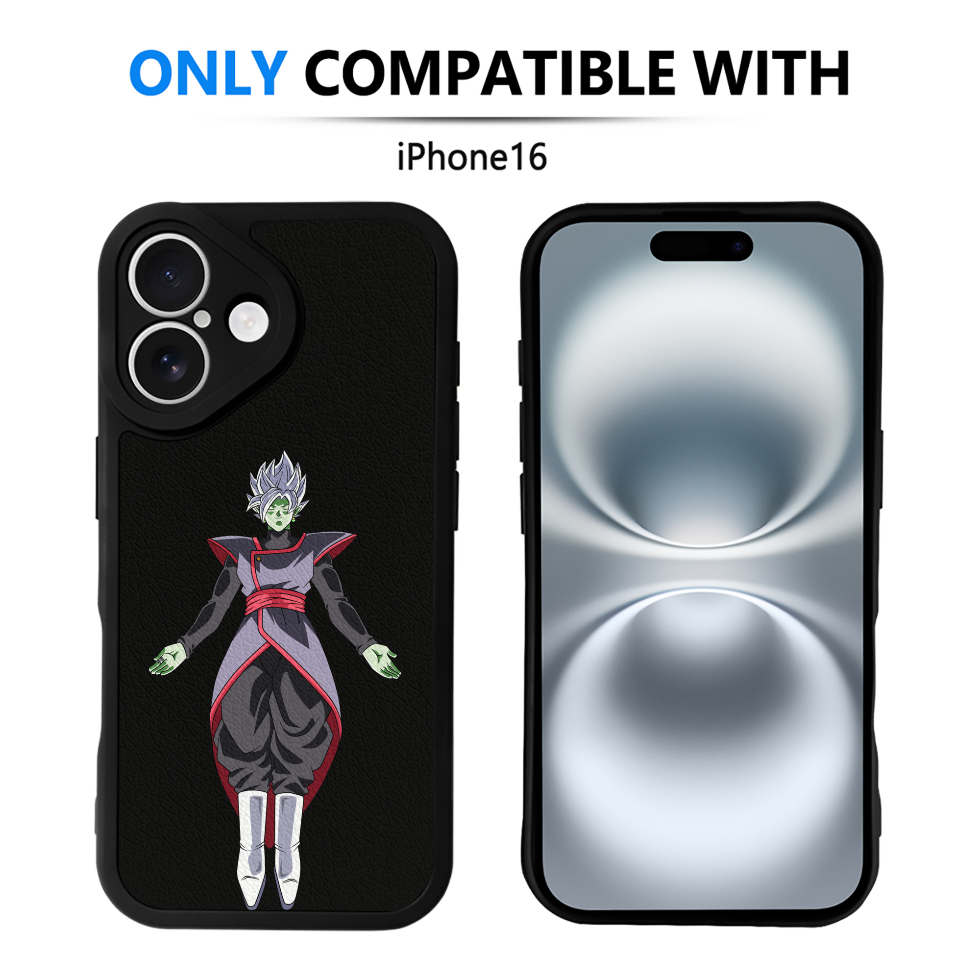 （画像用） ドラゴンボール ベジット DRAGON BALL Vegetto 【iPhone 16シリーズ対応】シリコンスマホケース（レザー調） 材質：シリコン